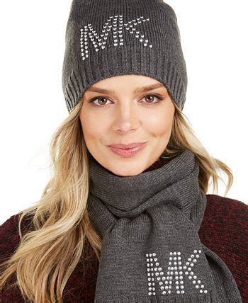 michael kors scarf and hat set cheap|Michael Kors scarf women.